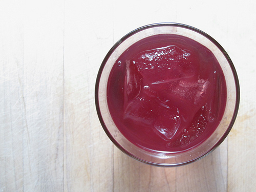 vodka + cranberry juice