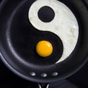 Fried Egg Yin Yang from Will Work for Food on TasteSpotting