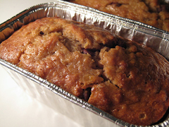 Mini Chocolate Chip Banana Breads in Loaf Pans