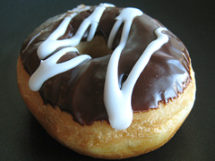 Chocolate Glazed Doughnut for National Doughnut Month