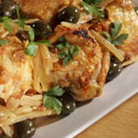 Ad Hoc at Home Crispy Chicken Thighs with Lemon Olives and Fennel Recipe