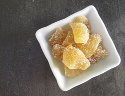 candied, crystallized ginger