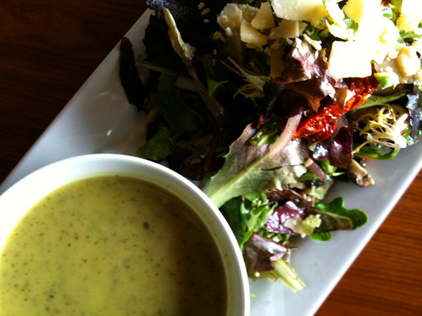 low carb zucchini soup green peas mushroom salad Low Carb Zucchini Soup and Spicy Pumpkin Bread