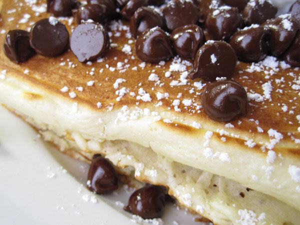Literati Cafe, Brentwood - Chocolate Chip Pancakes Literati Cafe, Brentwood - Chocolate Chip Pancakes