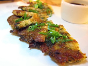 Korean Fusion Food - Mung Bean Pancake