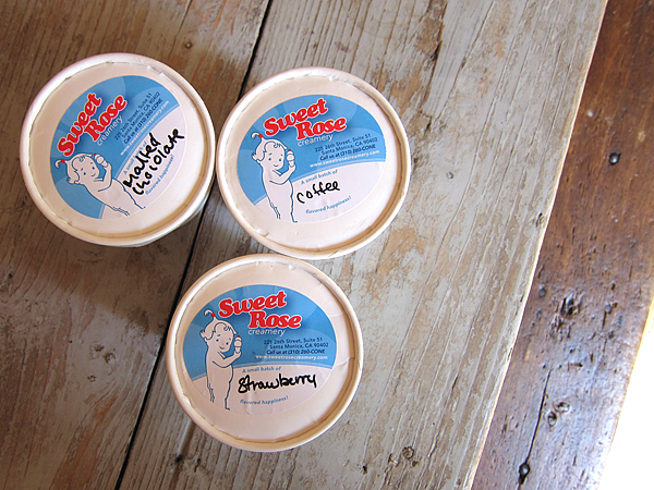 Sweet Rose Creamery Ice Cream - Malted Chocolate, Coffee, and Strawberry Pints Sweet Rose Creamery Ice Cream - Malted Chocolate, Coffee, and Strawberry Pints