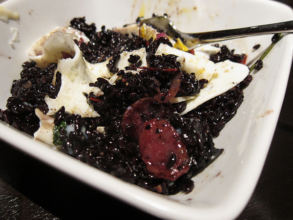 Lukshon - Black Rice with Fried Egg Lukshon - Black Rice with Fried Egg