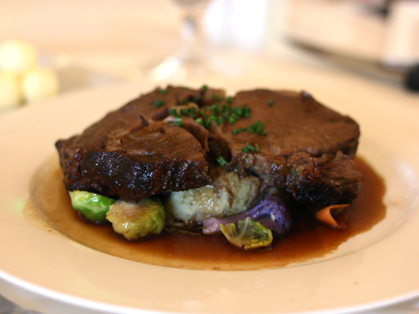 Pelican Hill - prime rib, well done Pelican Hill - prime rib, well done