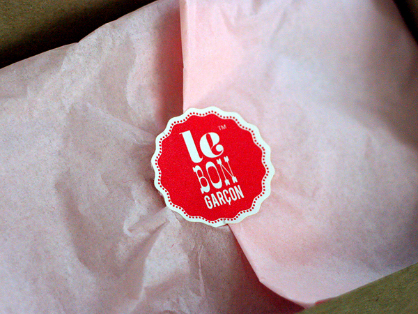 Le Bon Garcon Caramels - pink tissue wrap Le Bon Garcon Caramels - pink tissue wrap