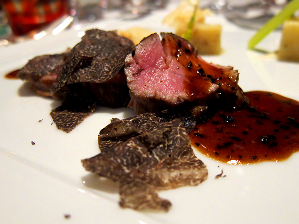 Patina Truffle Tasting: Milk Fed Veal Tenderloin with Truffle Jus