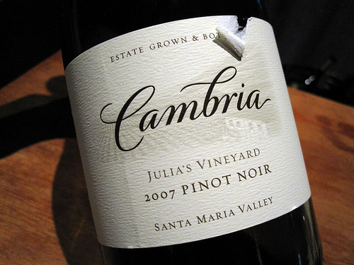 Cambria Julias Vineyard Pinot Noir