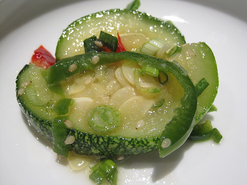 Surah Korean Restaurant: hobahk - marinated zucchini