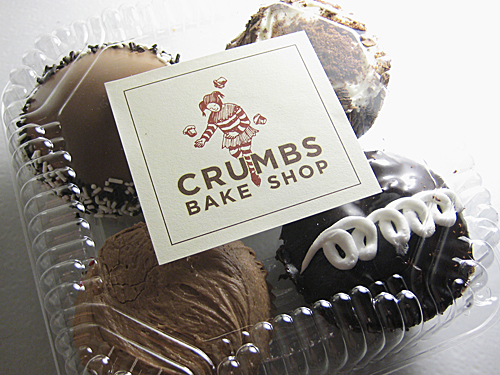 Crumbs Bake Shop - 4 Chocolate Cupcakes in To Go Box