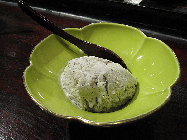 Kiyokawa, Sushi Omakase - Black Sesame Ice Cream