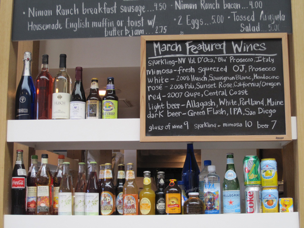 Huckleberry Cafe, Santa Monica - Wine Board