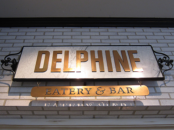 Delphine, W Hotel, Hollywood - Sign from Hotel Side Entrance