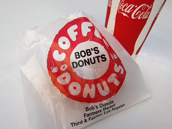 Bob's Coffee and Donuts - Donut and Diet Cokes