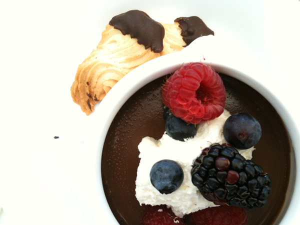 FIG at Fairmont - Chocolate Pudding and Fresh Berries