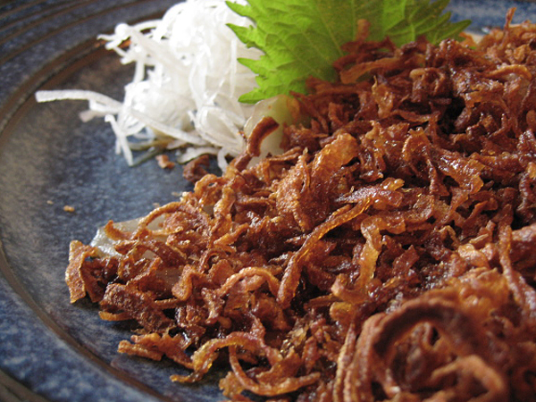 Izakaya by Katsu-Ya - Seared Albacore Sashimi with Crispy Fried onions
