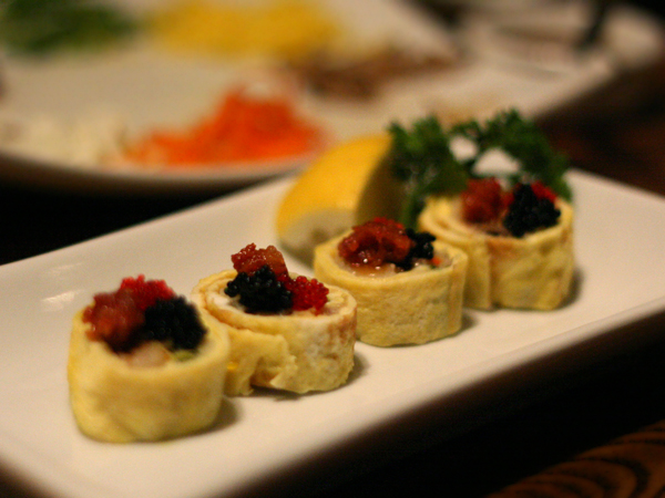 LaOn Dining {korean} - fish and caviar wrap