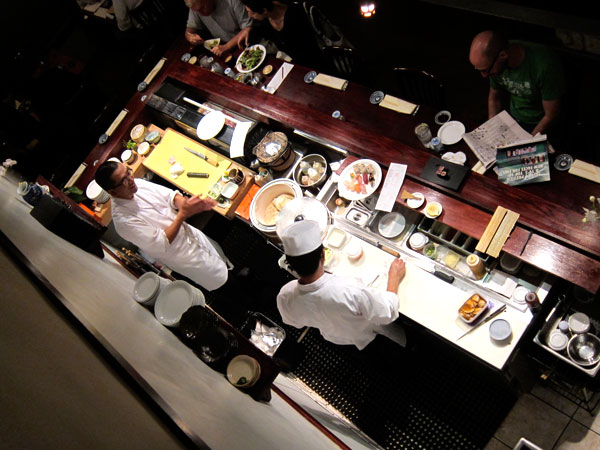 Jinpachi - Sushi Bar from Second Floor