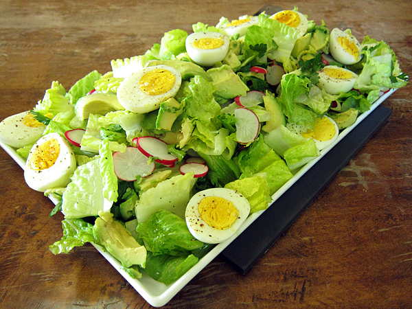 Jordan Toft Spring Grill Menu - Avocado Egg Radish Salad