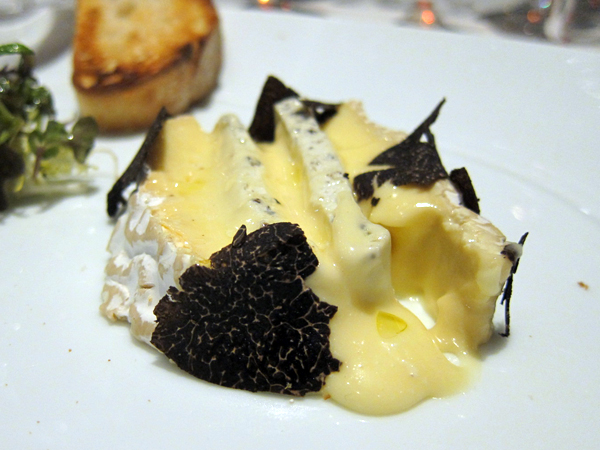Patina Truffle Tasting: Black Truffle Brie de Meaux