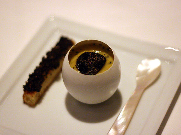 Patina Truffle Tasting: Eggs in Cup