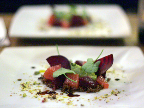 Old Soul by Jeremy Fox pop-up, avocao beets quinoa