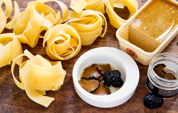 foie gras black truffle pasta, new york times