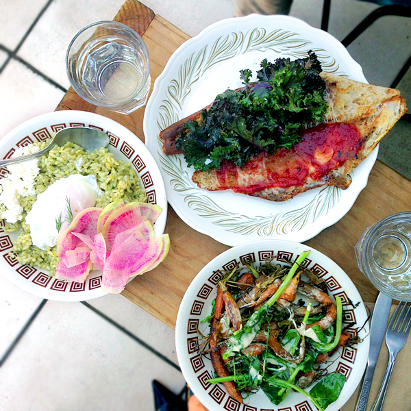 sqirl, silver lake, los angeles, brown rice bowl, sandwich and roasted carrots