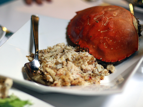 Crustacean restaurant - roasted crab