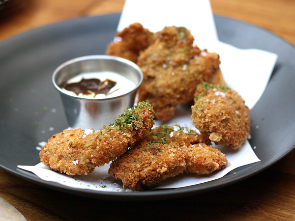 Hinoki and the Bird restaurant - fried oysters
