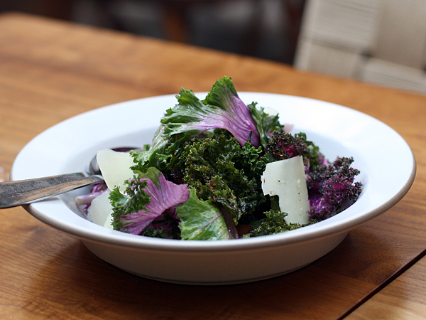 Hinoki and the Bird restaurant - kale salad