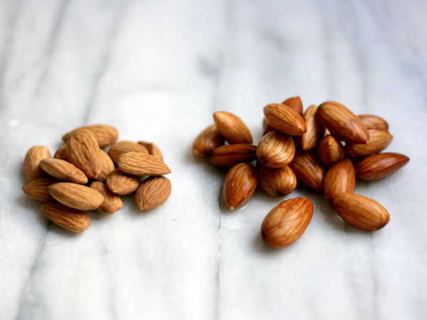 almonds raw vs soaked