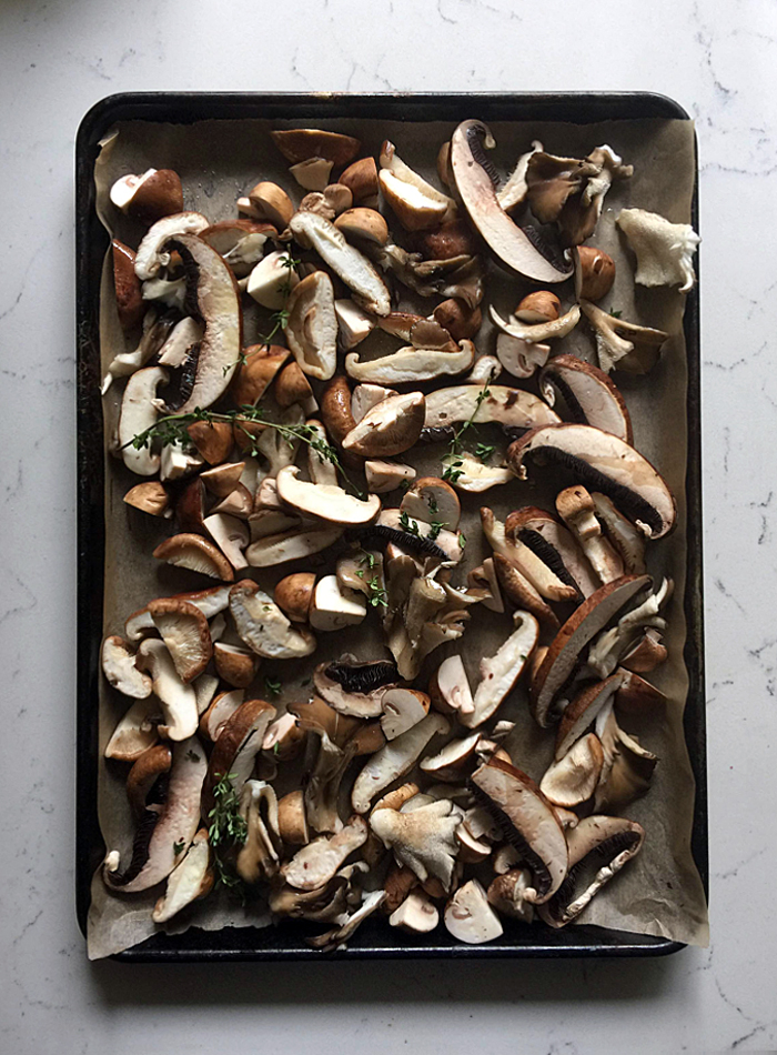 roasted mushrooms