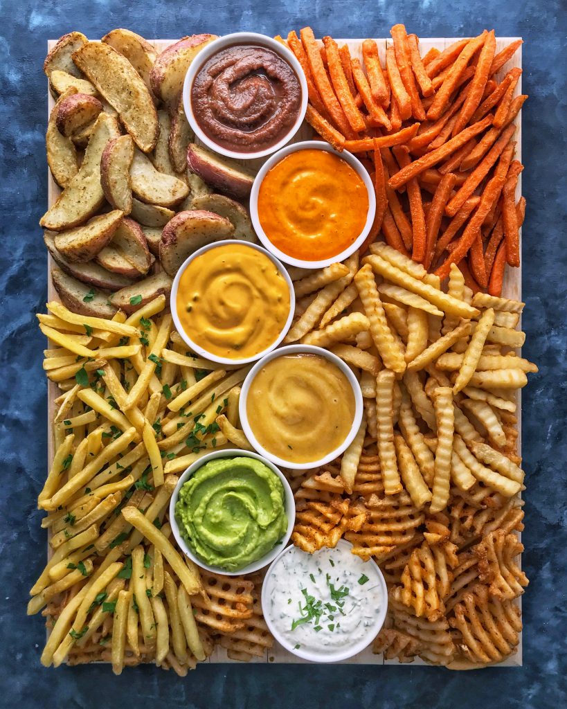 french fry board with french fries