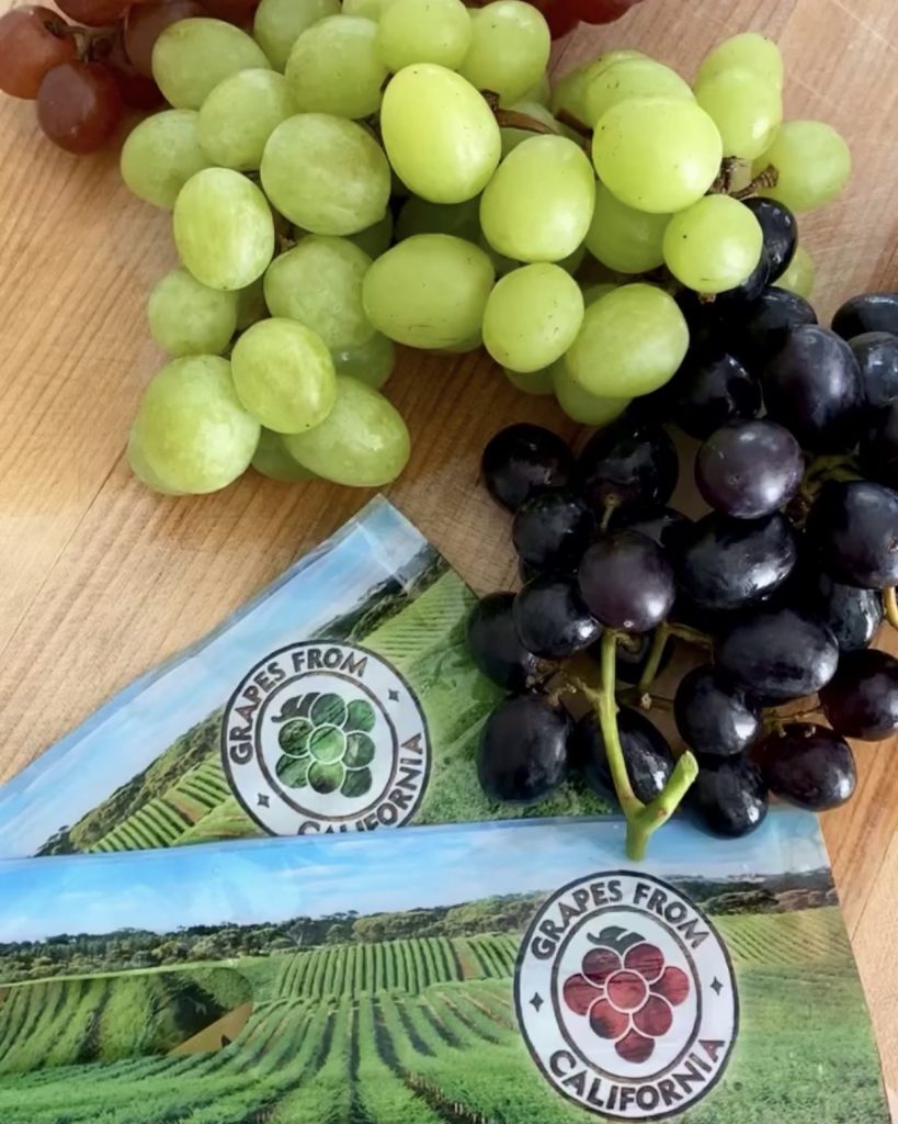 red green and black california grapes